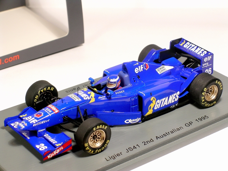 F1 Ligier JS41 #26  O. Panis 2nd Australie 1995 - Spark 1/43